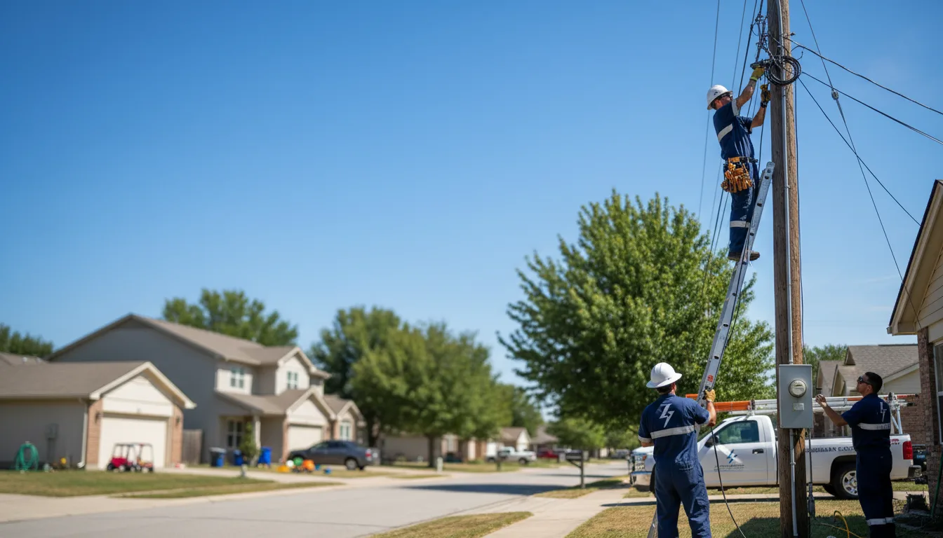 Residential electrician providing installation services in Omar, WV